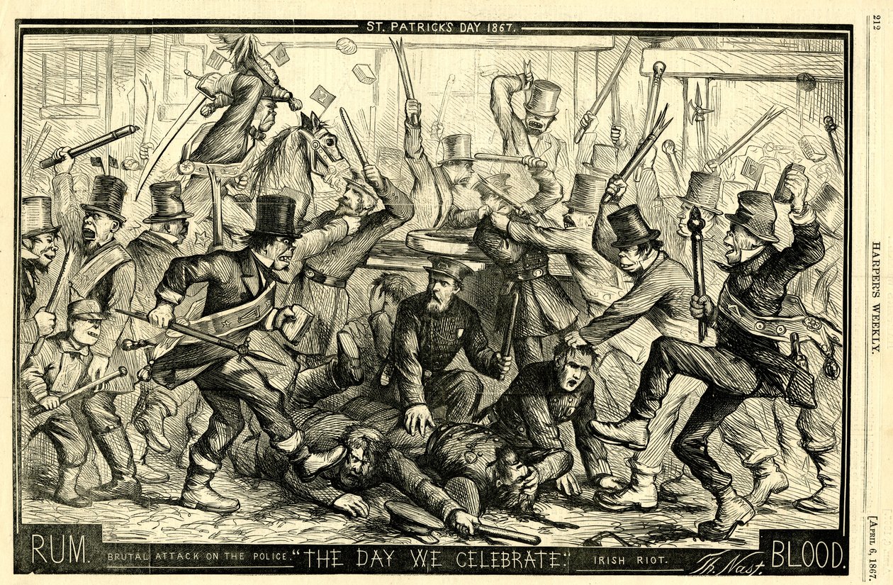 Día de San Patricio, 1867 de Thomas Nast