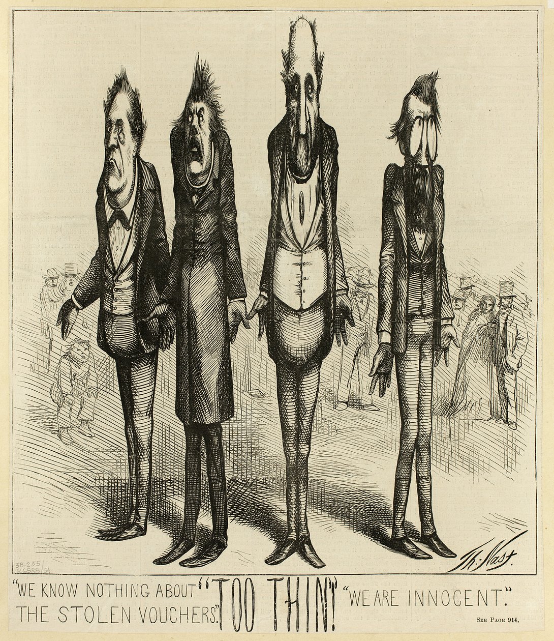 No sabemos nada de los vales robados de Thomas Nast