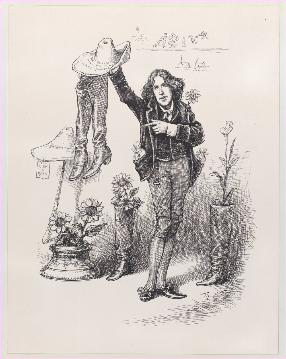 Wilde en nosotros. Algo para vivir en América, 10 de junio de 1882 de Thomas Nast