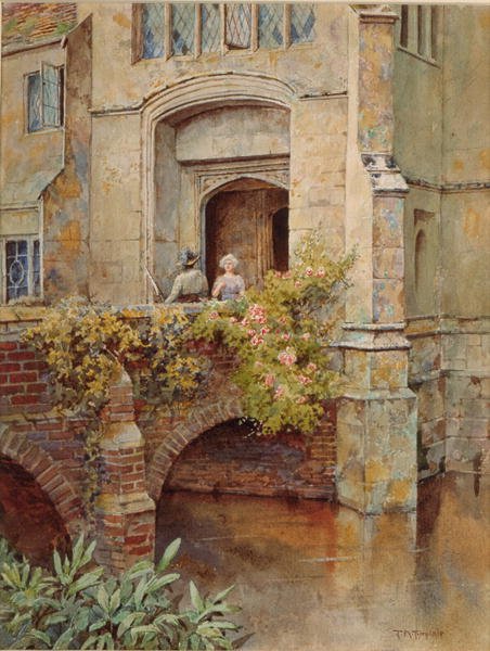 En el puente de Baddesley Clinton Hall de Thomas Nicholson Tyndale