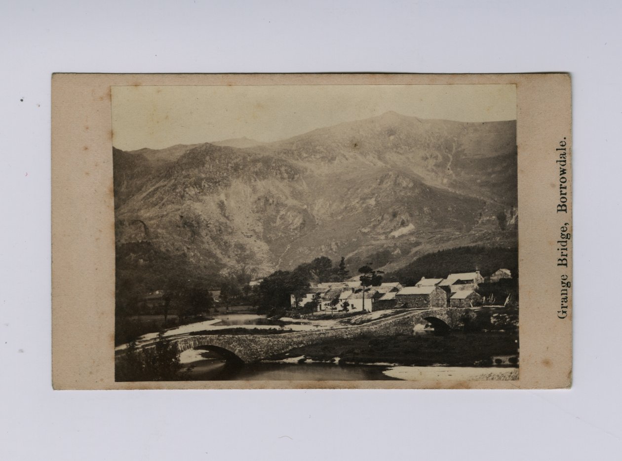 Puente Grange, Borrowdale (foto en blanco y negro) de Thomas Ogle