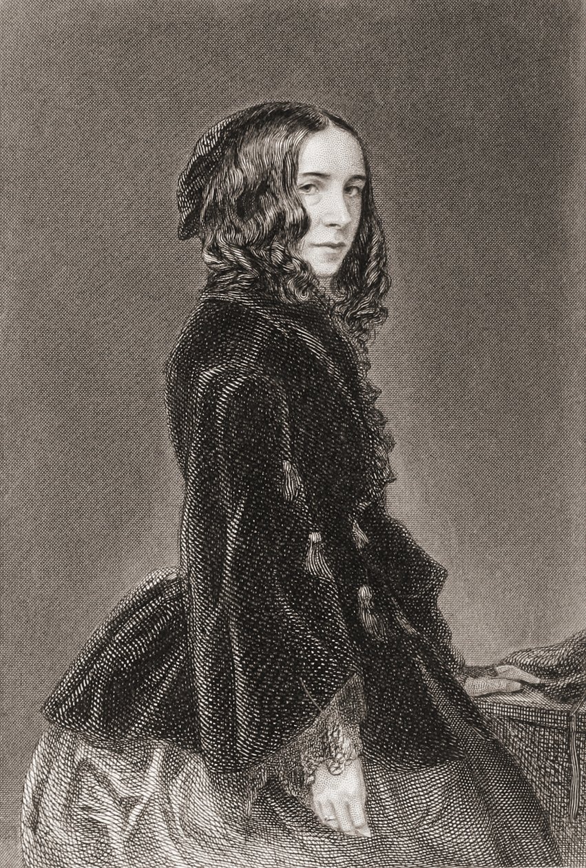 Elizabeth Barrett Browning, Obras poéticas Volumen I, grabado de Thomas Oldham Barlow