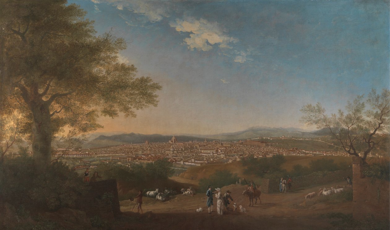 Vista panorámica de Florencia desde Bellosguardo de Thomas Patch