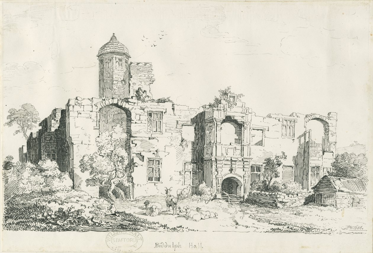 Biddulph Hall (antiguo) de Thomas Peploe Wood