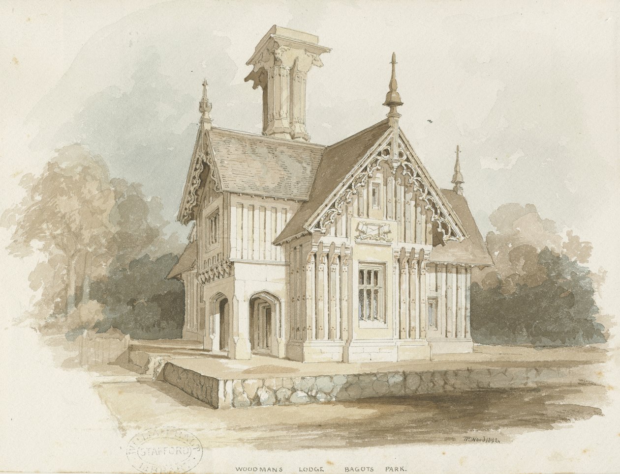 Blithfield - Lodge en Bagot Park de Thomas Peploe Wood
