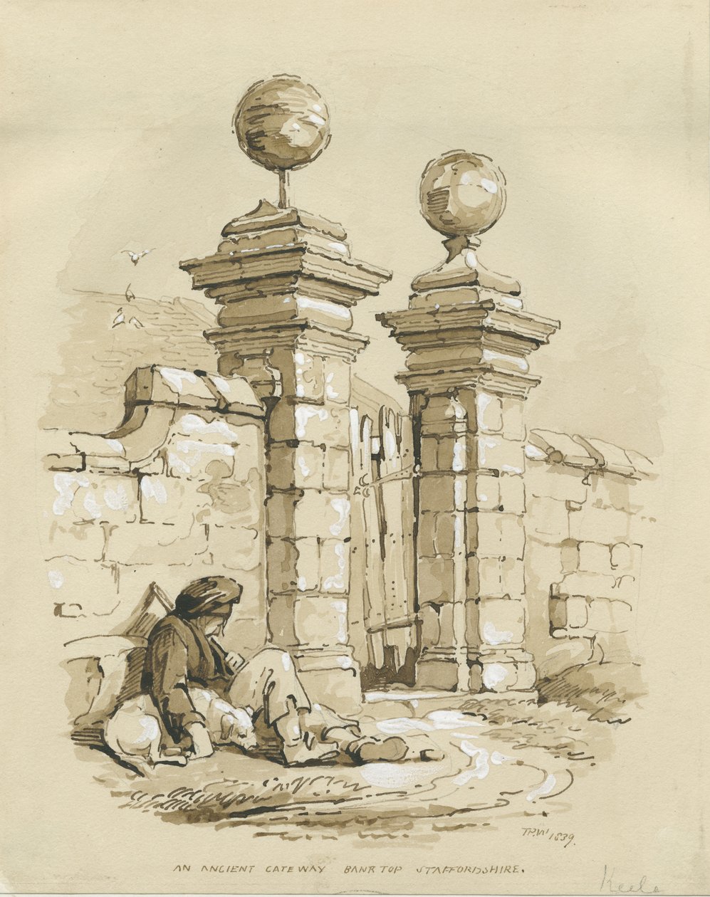 Colwich - Antigua Puerta en Bank Top de Thomas Peploe Wood