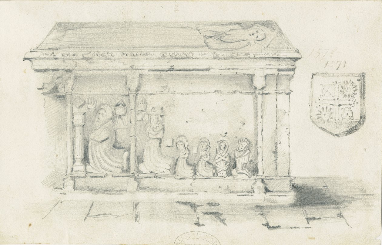 Iglesia de Eccleshall - Tumba del Obispo Bentham de Thomas Peploe Wood