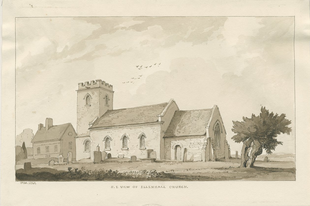 Iglesia de Ellenhall de Thomas Peploe Wood