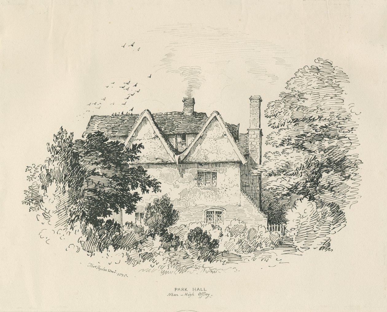 High Offley - Park Hall de Thomas Peploe Wood