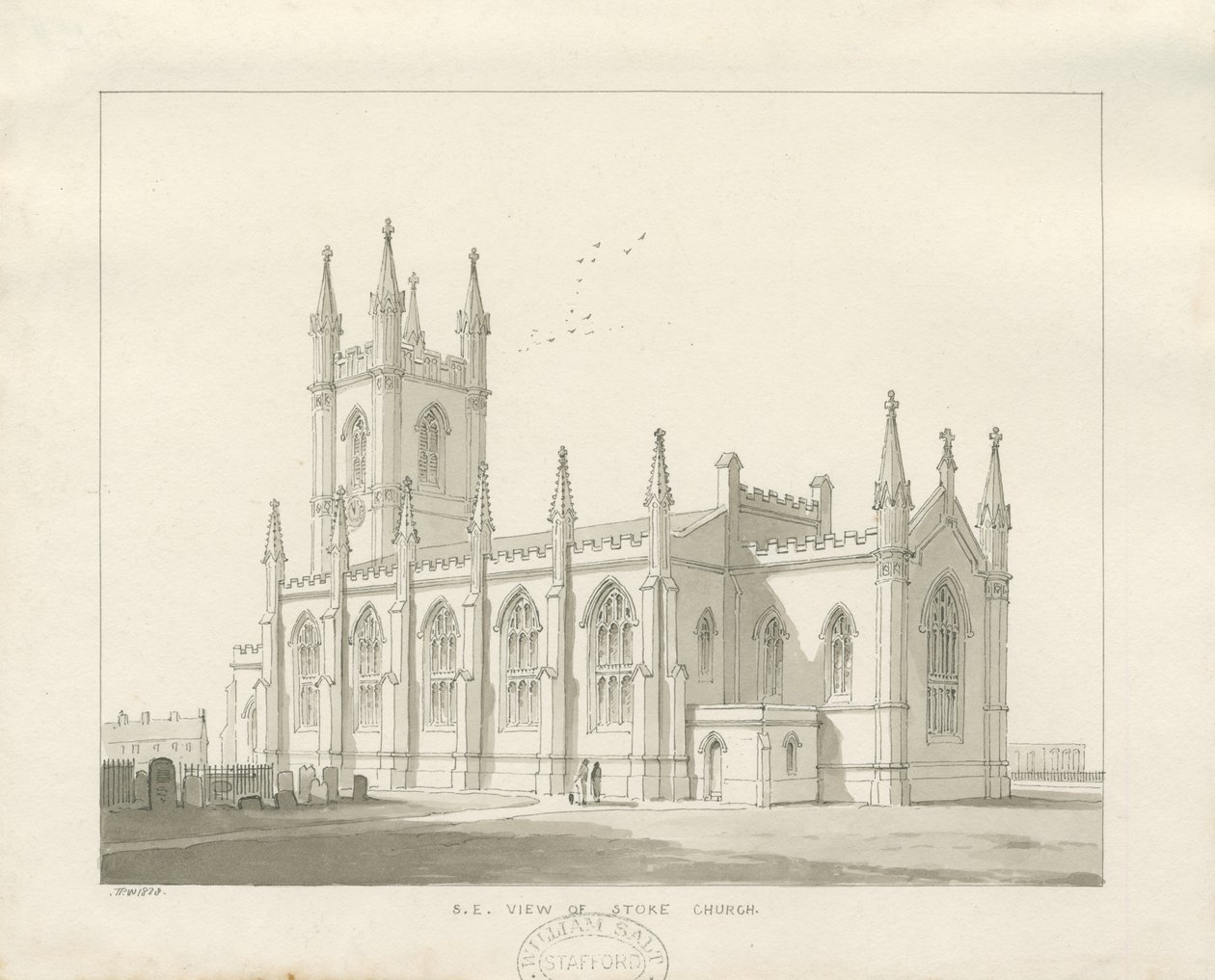 Iglesia de Stoke-upon-Trent [Nueva] de Thomas Peploe Wood