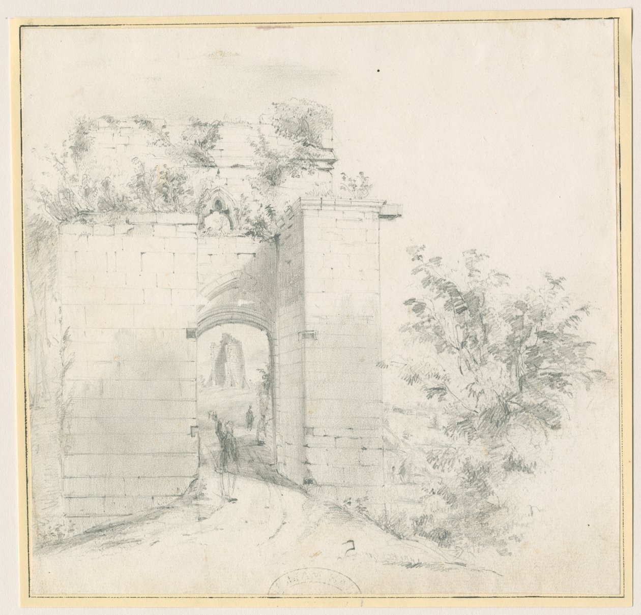 Castillo de Tutbury - Entrada Principal de Thomas Peploe Wood