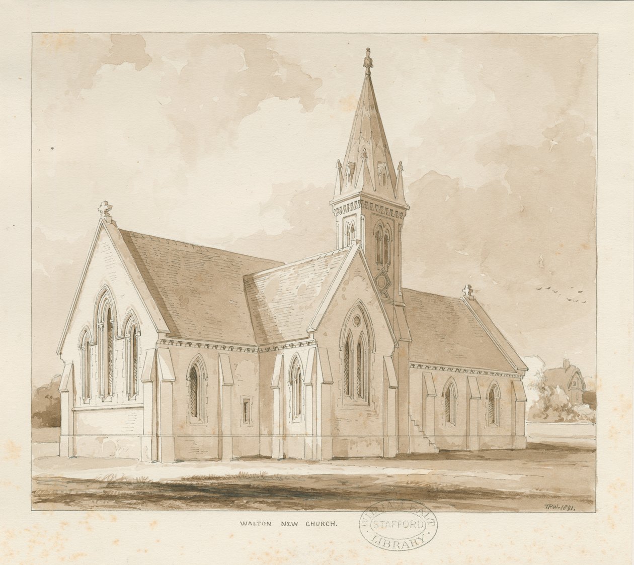Iglesia de Walton-on-the-Hill [Nueva] de Thomas Peploe Wood