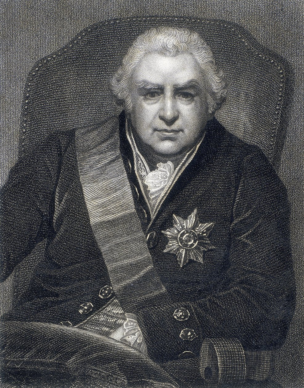 Joseph Banks, Presidente de la Sociedad Real PRS, botánico, 1800s de Thomas Philips