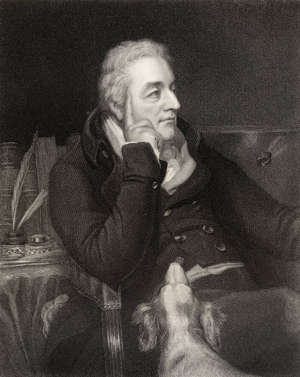 George Wyndham, 3er Conde de Egremont, grabado por H.R. Cook (fl.1813-1847), de 
