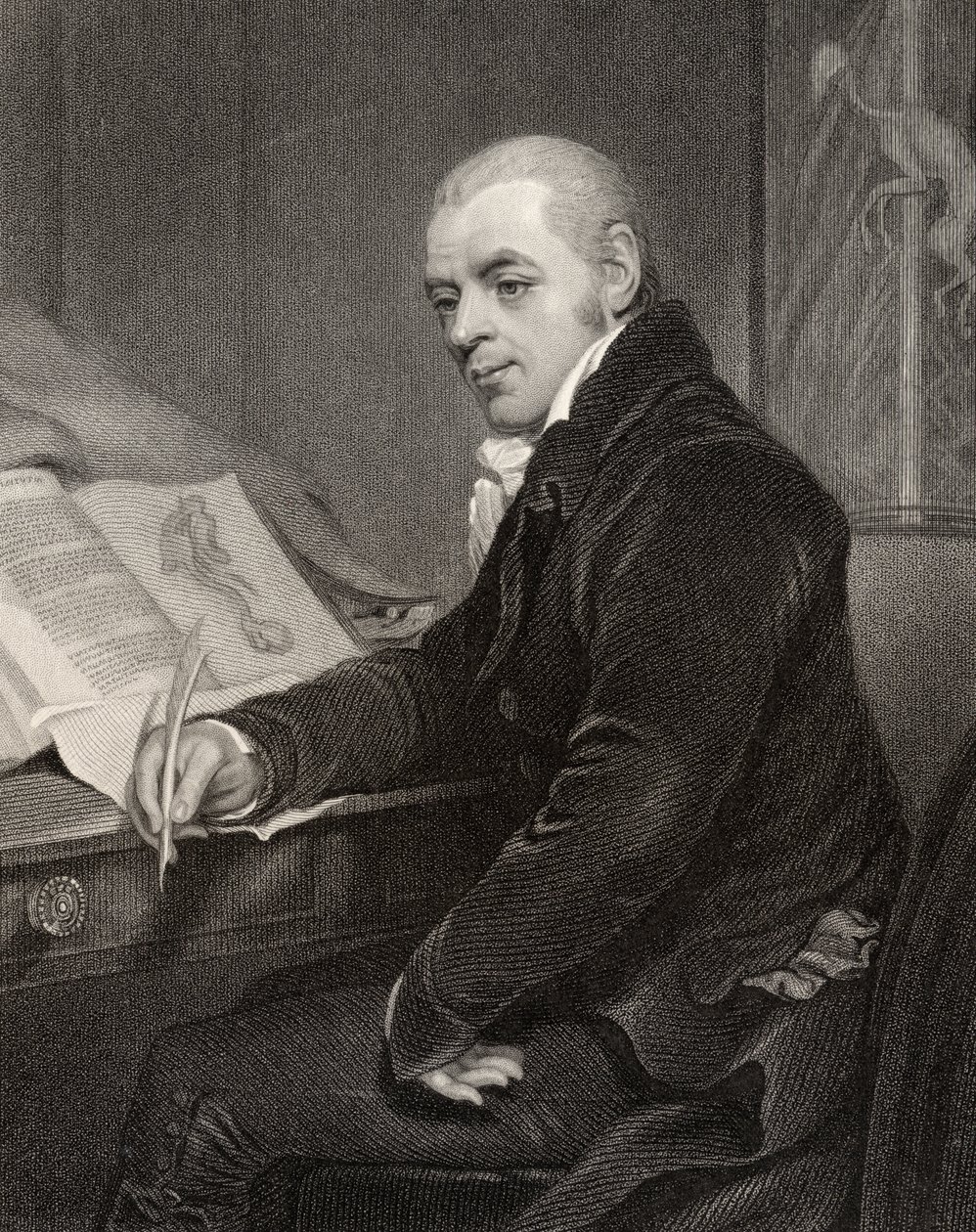 Joshua Brookes, grabado por H. Cook, de 