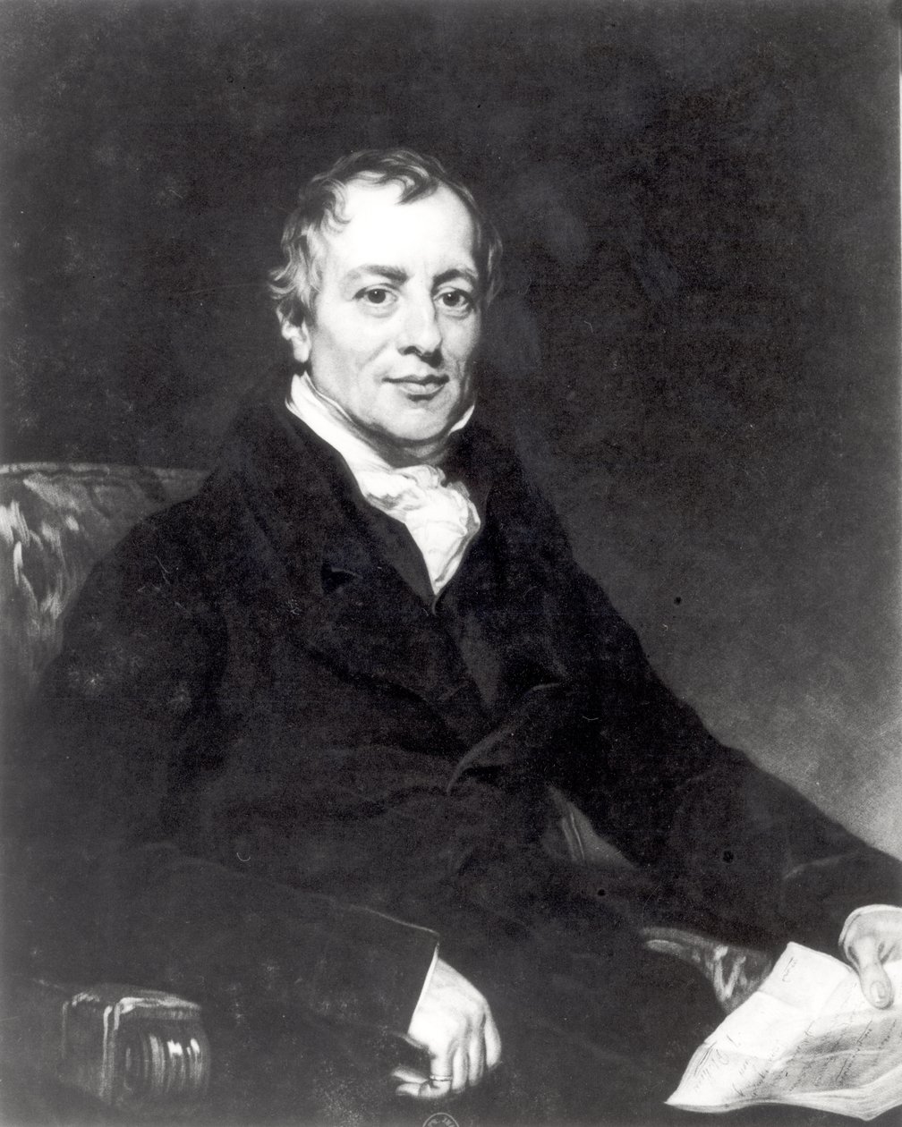 Retrato de David Ricardo (1772-1823) grabado por Thomas Hodgetts de Thomas Phillips