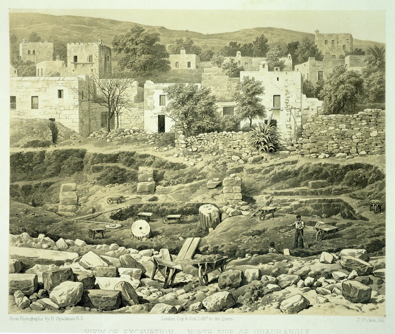 Vista de la excavación, de 