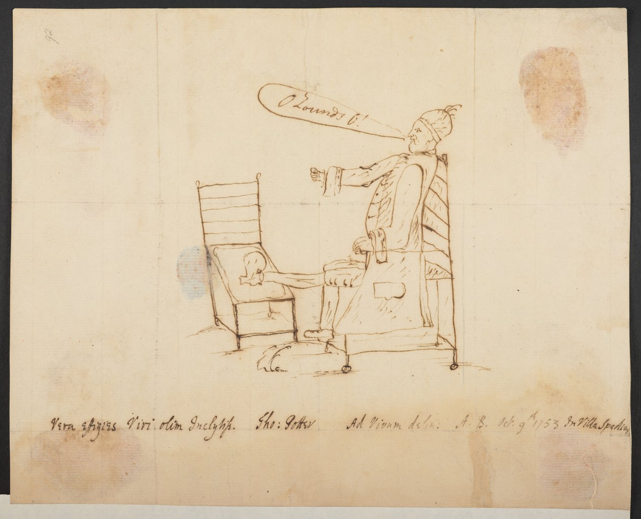 Autorretrato de Thomas Potter MP, Add MS 30867 f.92 de Thomas Potter