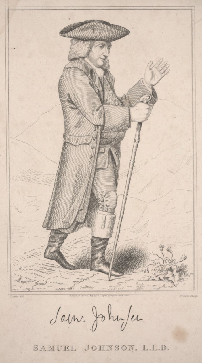 Samuel Johnson, En su gira por las Highlands en 1773 de Thomas Priscott