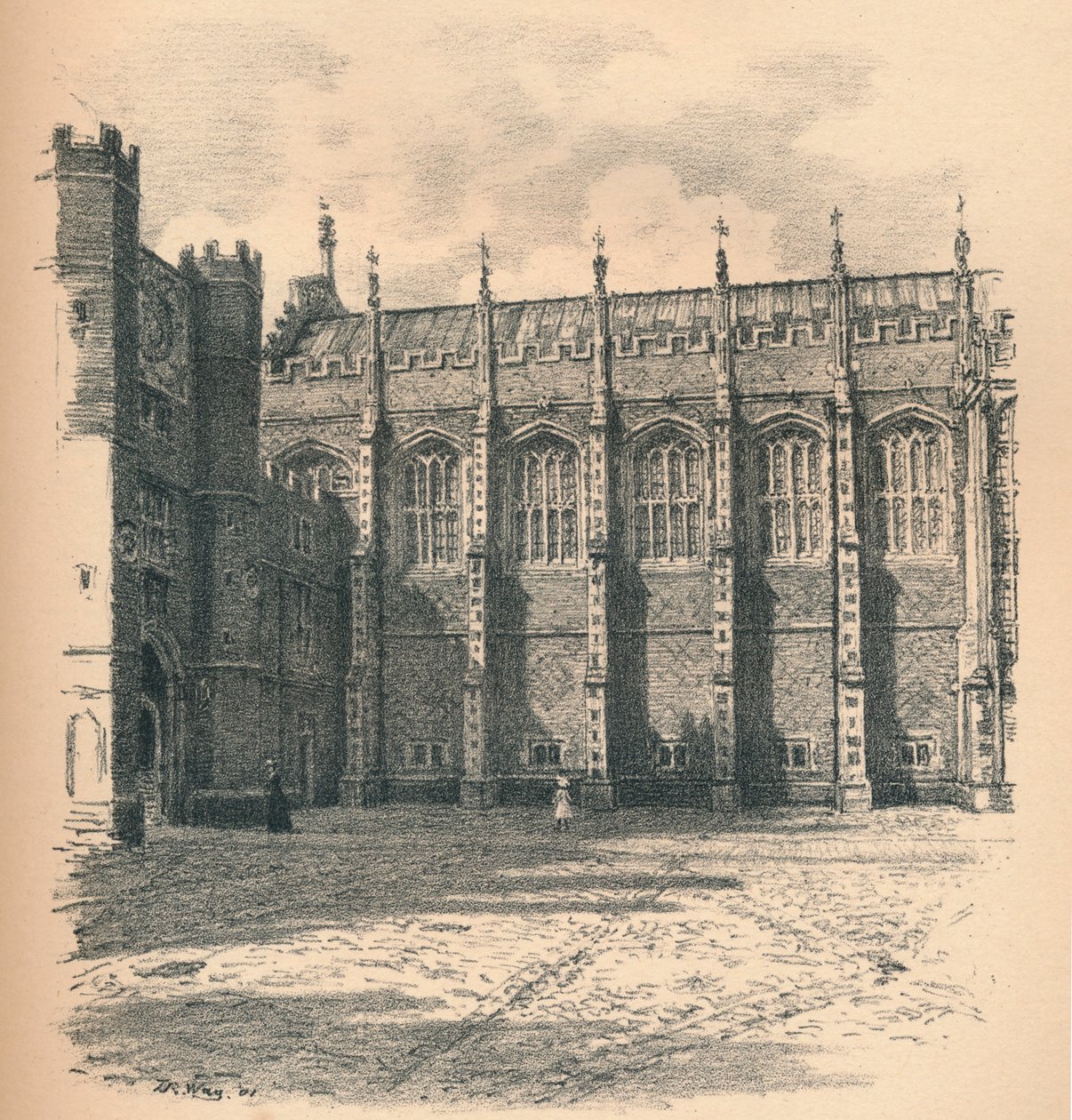 El Gran Salón del Palacio de Hampton Court, 1902 de Thomas Robert Way