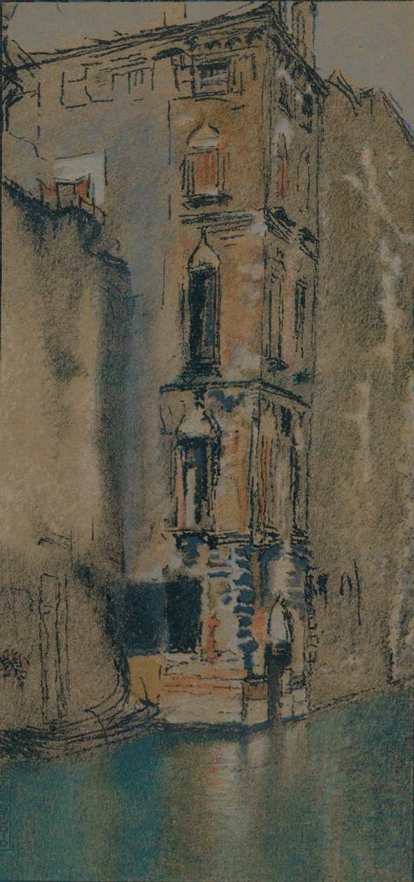 El viejo salón de mármol, Venecia, c. 1904 de Thomas Robert Way