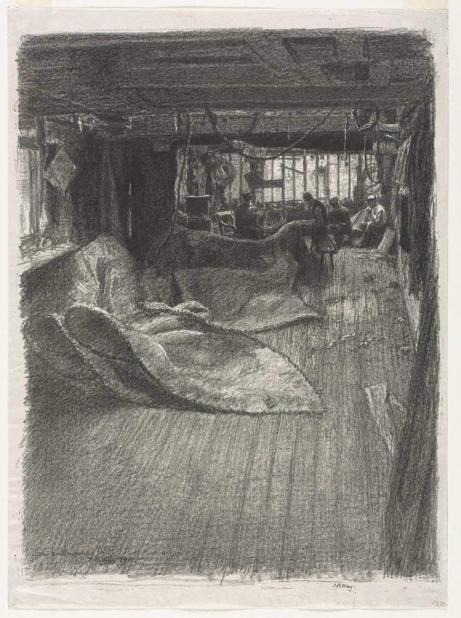 El taller de los veleros, 1911 de Thomas Robert Way