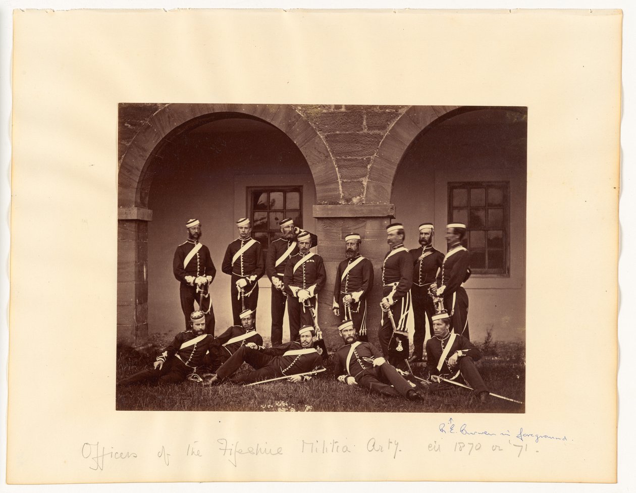 Oficiales de la Artillería de la Milicia de Fifeshire de Thomas Rodger