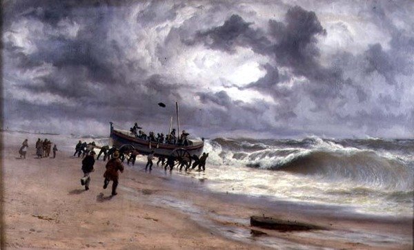 Lanzamiento del bote salvavidas de Thomas Rose Miles