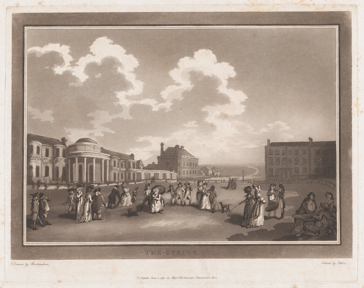 The Steine, una excursión a Brighthelmstone, 1 de junio de 1790 de Thomas Rowlandson, Samuel Alken