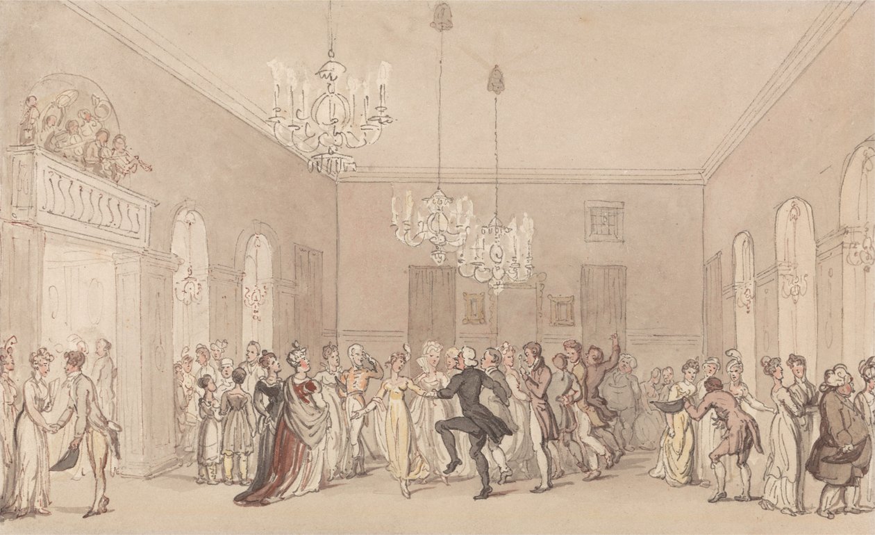 Un baile en Scarborough de Thomas Rowlandson