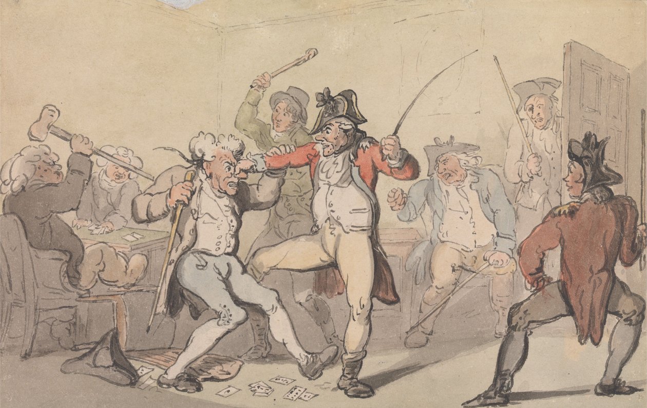 Se ha detectado una «pierna negra» que hace trampas con las cartas de Thomas Rowlandson