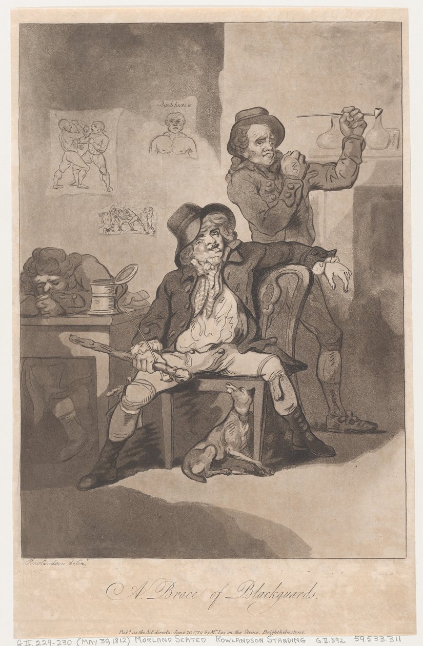 Un par de sinvergüenzas de Thomas Rowlandson