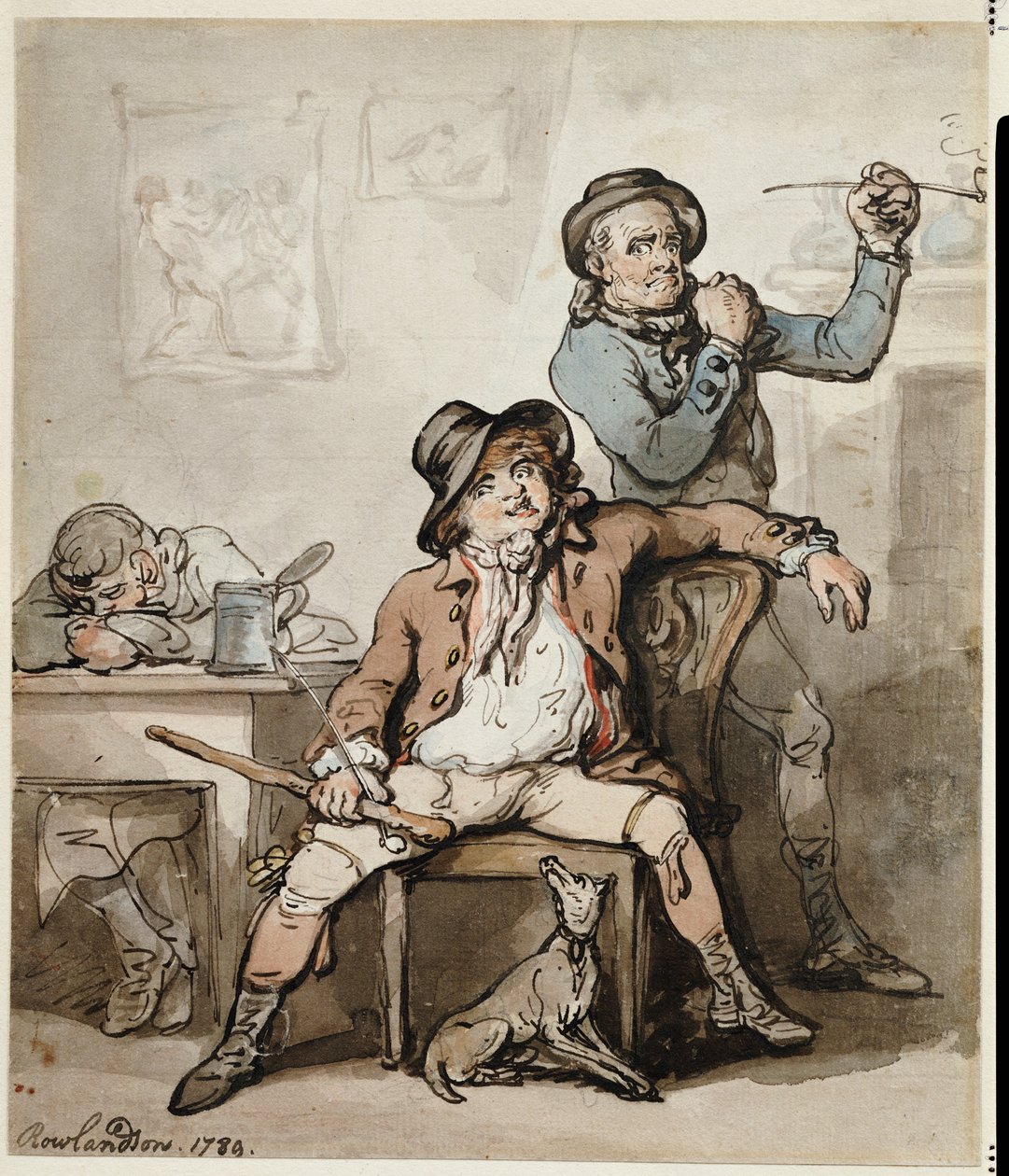 Un par de bribones, 1789 de Thomas Rowlandson