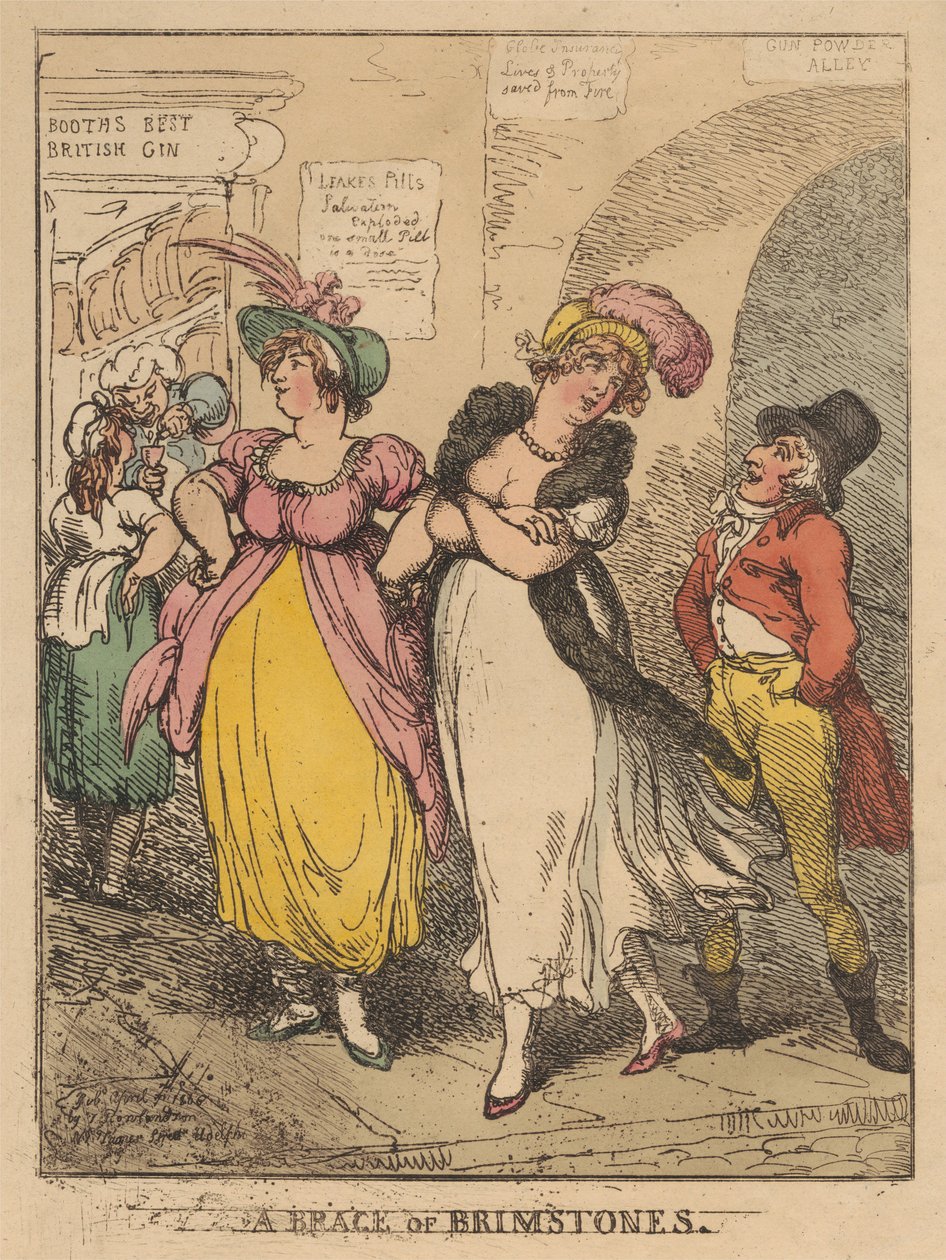 Un par de mariposas amarillas de Thomas Rowlandson