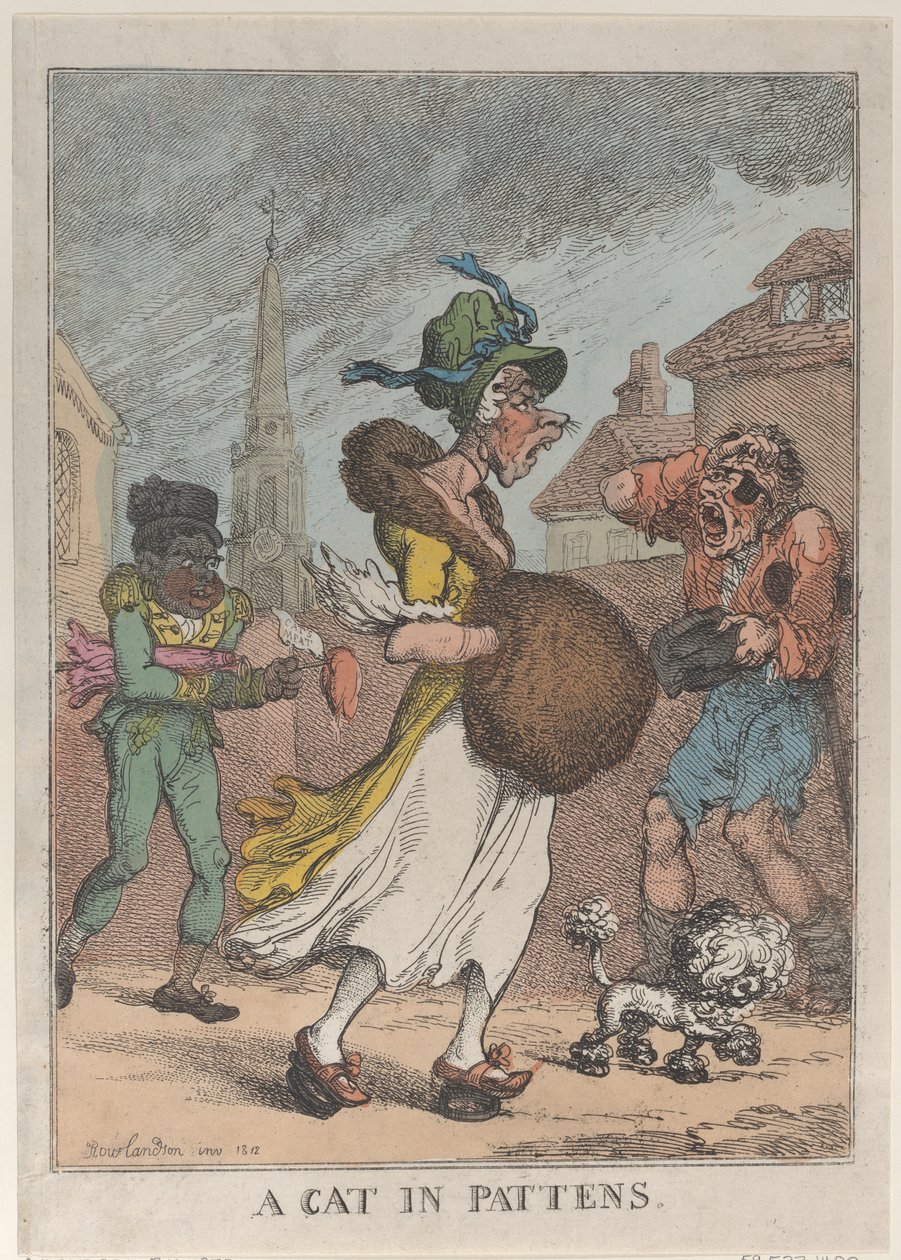 Un gato en zuecos, 1812 de Thomas Rowlandson