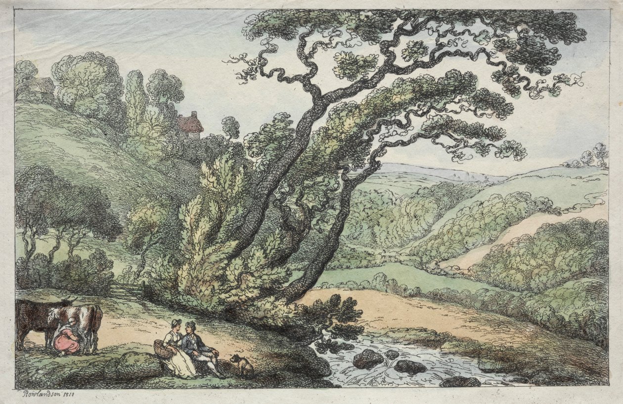 Una vista de Cornualles, 1810 de Thomas Rowlandson