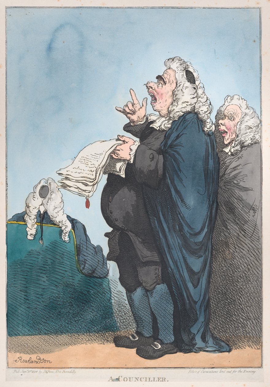 Un consejero, 1 de enero de 1801 de Thomas Rowlandson