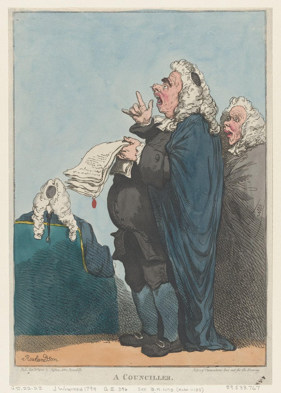 Un consejero, 1 de enero de 1801 de Thomas Rowlandson