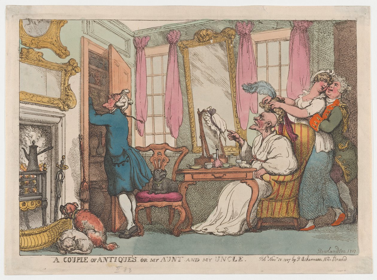 Un par de antigüedades o mi tía y mi tío, 20 de noviembre de 1807 de Thomas Rowlandson