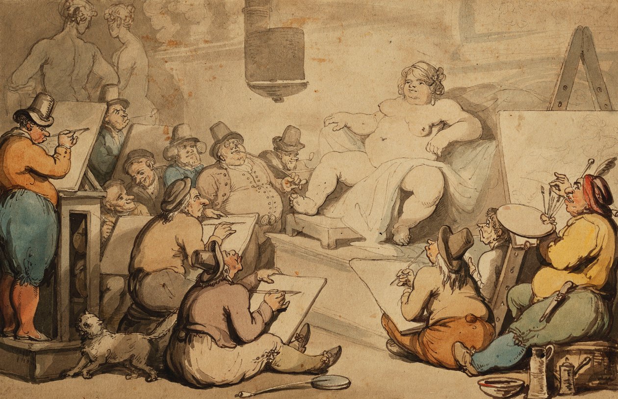 Una academia holandesa de Thomas Rowlandson