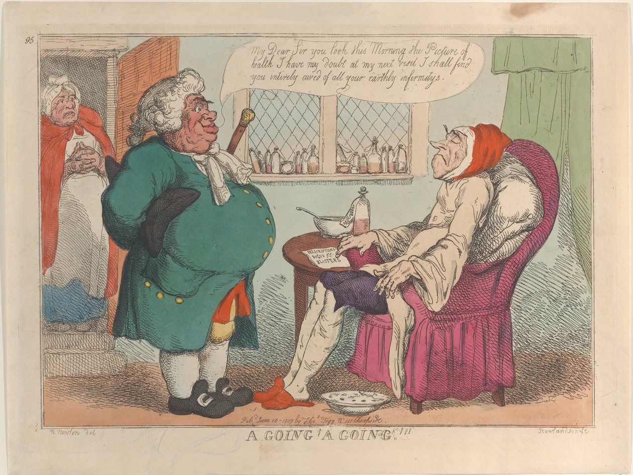 ¡Se va! ¡Se va!!!, 10 de junio de 1809 de Thomas Rowlandson