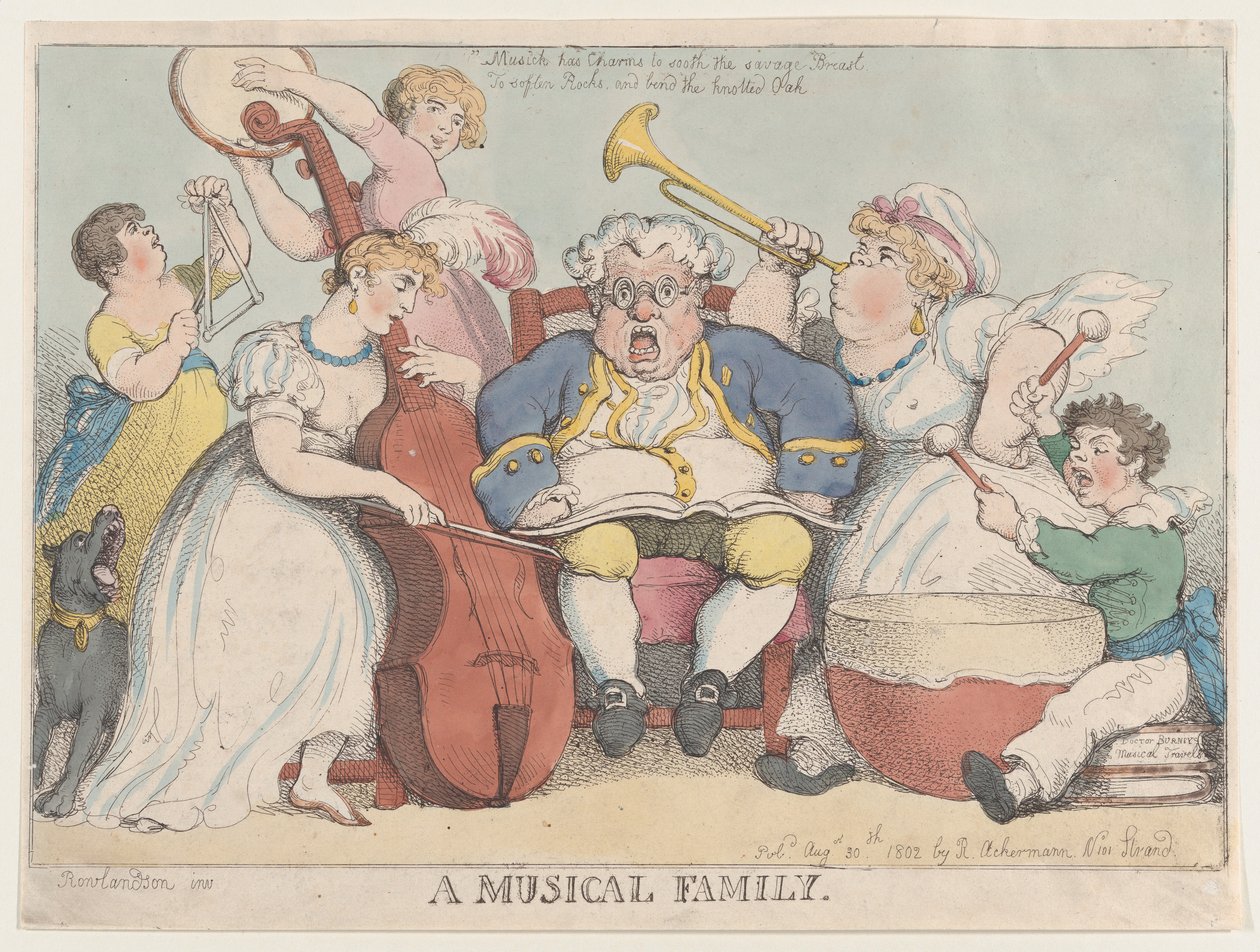 Una Familia Musical, 30 de agosto de 1802 de Thomas Rowlandson