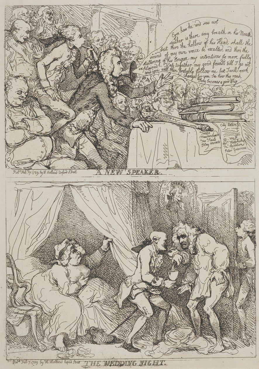 Un nuevo ponente: «La noche de bodas» de Thomas Rowlandson