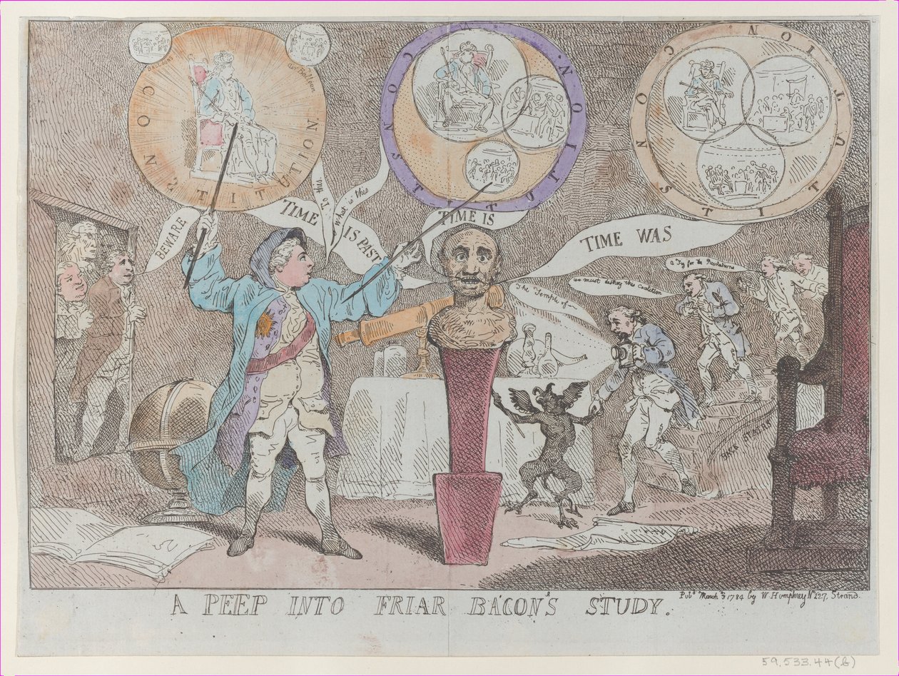 Una mirada al estudio de Friar Bacon, 3 de marzo de 1784 de Thomas Rowlandson