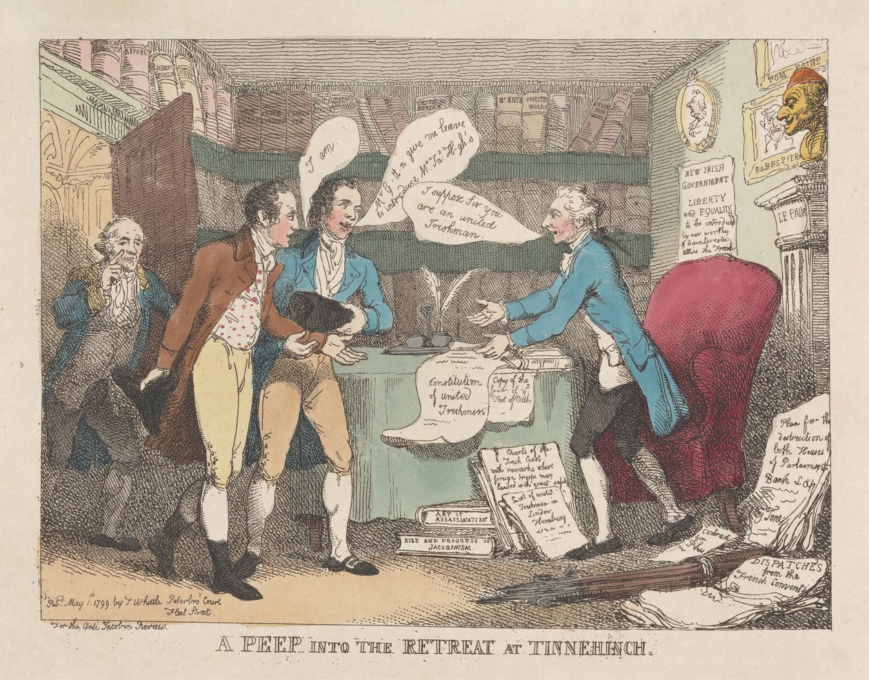 Un vistazo al retiro de Tinnehinch de Thomas Rowlandson