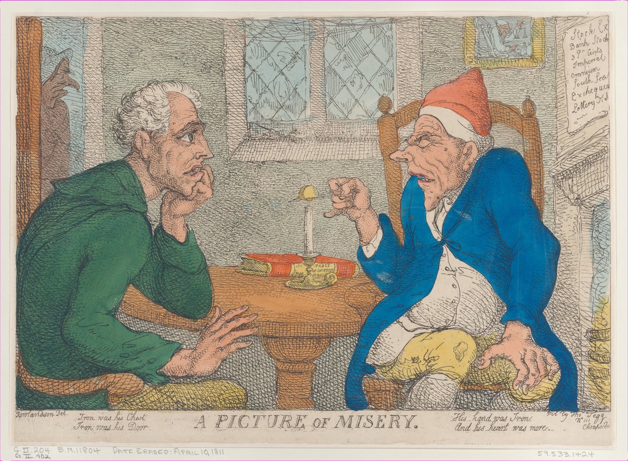 Un cuadro de miseria, 10 de abril de 1811 de Thomas Rowlandson