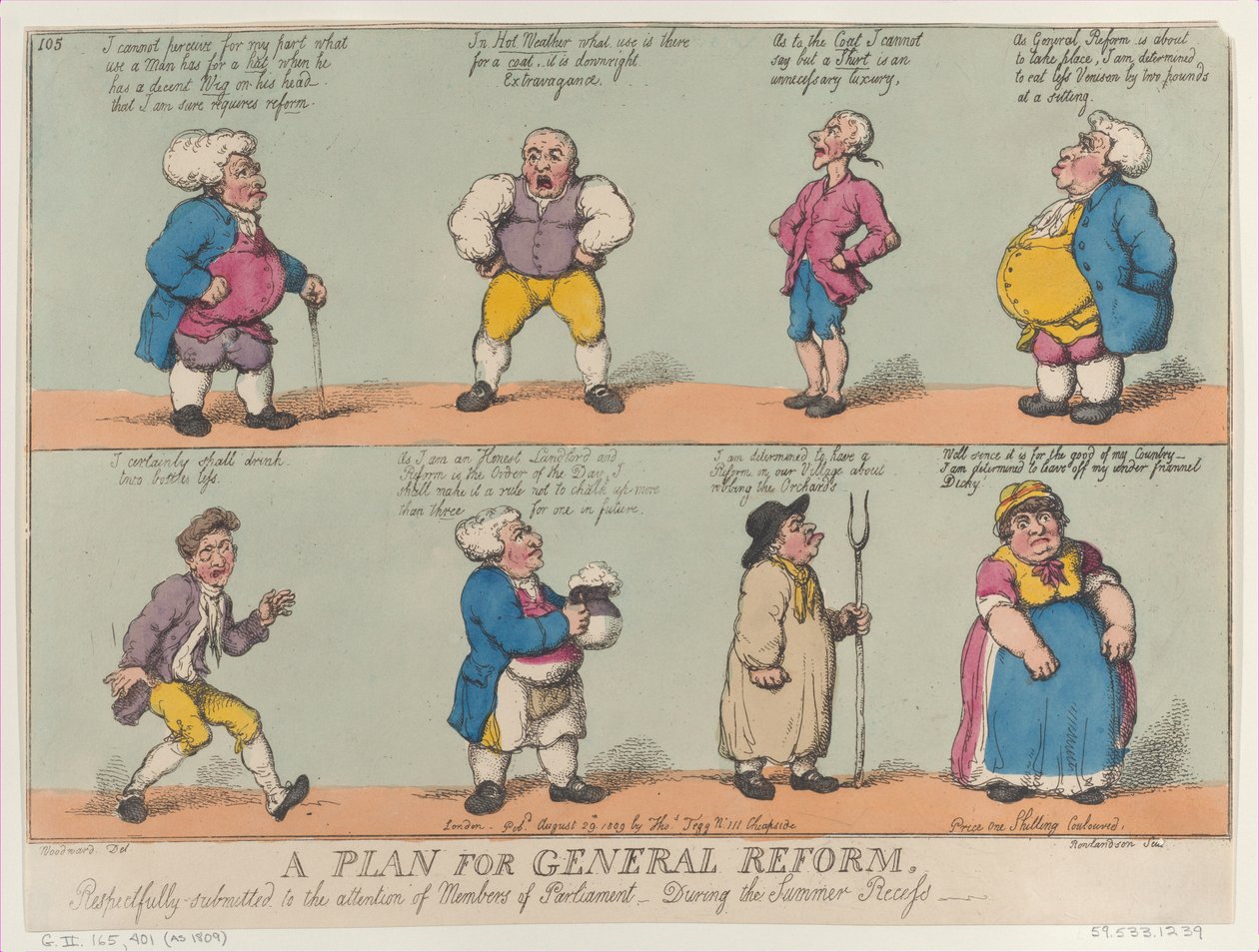 Un plan para la reforma general, respetuosamente presentado a la atención de los miembros, 29 de agosto de 1809 de Thomas Rowlandson