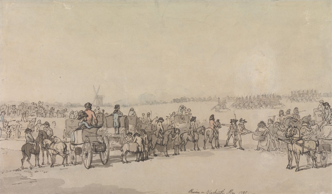Una reseña sobre Blackheath, mayo de 1785 de Thomas Rowlandson