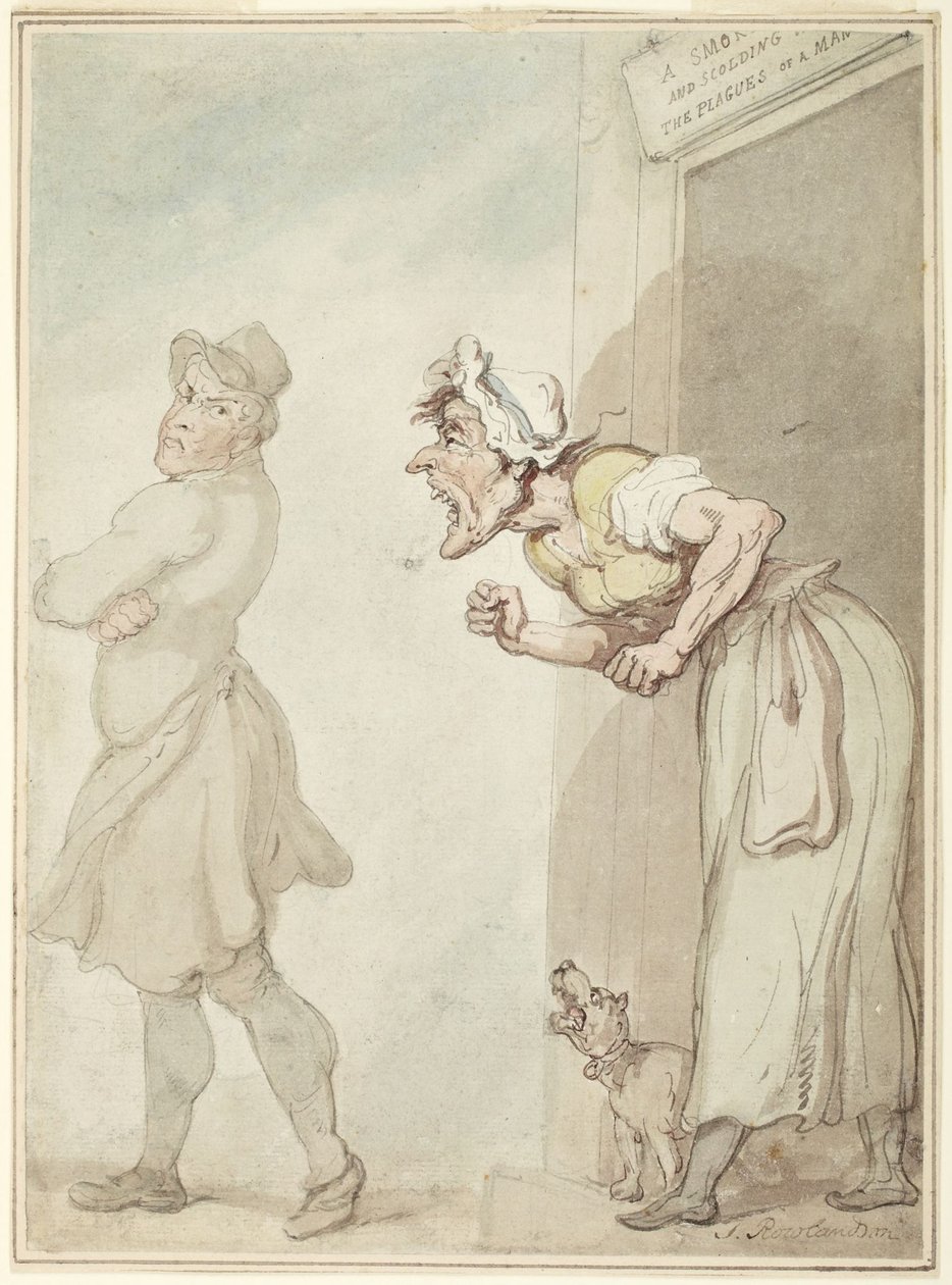 Una chimenea humeante y una esposa que regaña: las plagas del hombre de Thomas Rowlandson