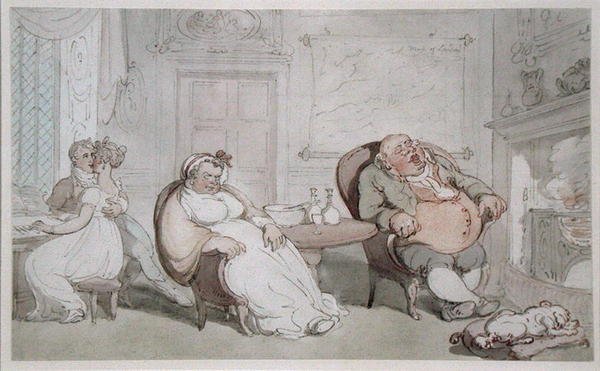 Un beso robado de Thomas Rowlandson